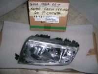 Proiettore Sinistro Parabola Cromata Skoda Fabia 2000-2006