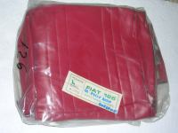 Foderine Fiat 126 in Pelle Rosso  Bordeoux