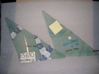 Vetro Fisso Ant. Sx Verde Lancia Beta Coupè Senza Foro