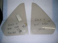 Vetro Fisso Porta Posteriore Destro E Sinistro Bronzo Volkswagen Golf 1974-1983  5 Porte