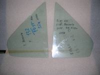 Vetro Fisso Posteriore Destro E Sinistro Verde Fiat 132,Fiat Argenta