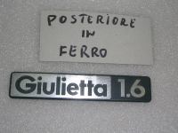 Scritta Post. in Metallo Alfa Romeo Giulietta 1.6