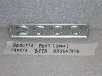 Scritta Post. Argento Lancia Beta 2000