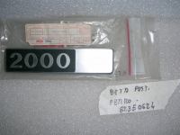 Scritta Posteriore  in Metallo Lancia Beta, Lancia Gamma 2000