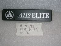 Scritta Post. Autobianchi A112 Elite '83