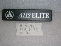 Scritta Post. Autobianchi A112 Elite '83