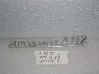 Scritta Post in Metallo Autobianchi A112 1serie