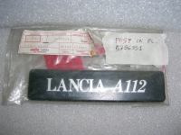 Scritta Post.  Autobianchi A112 Lancia
