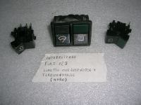Interruttore Lunotto Con Luceverde + Tergicristallo Nero Fiat 127