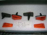 Fanalini Laterali Base Plastica Nero Base Alluminio Trasparenti Renault 12 Renault 16