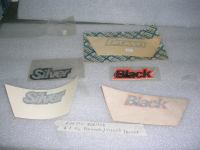 Adesivi Scritte ''Black'' E ''Silver'' Fiat 126