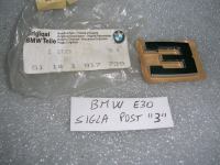Sigla Posteriore ''3'' BMW E 30