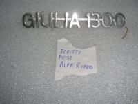 Scritta Posteriore Alfa Romeo ''Giulia 1300''