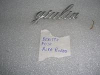 Scritta Posteriore Alfa Romeo ''Giulia''