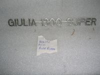 Scritta Posteriore Alfa Romeo ''Giulia 1300 Super''