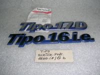 Scritta Posteriore '' Tipo 1.7D-Tipo 1.6 i.e'' Fiat Tipo