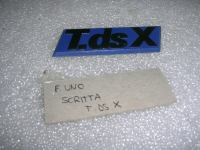 Scritta '' T.ds X'' Fiat Uno