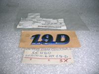 Scritta Laterale '' 1.9.D'' Fiat Scudo