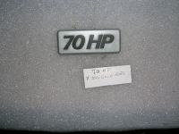 Scritta '' 70 HP'' Per Griglia Anteriore 
