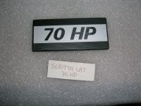 Scritta Laterale '' 70 HP''
