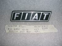 Scritta Anteriore /Posteriore Fiat Adattabile Uno-Ritmo-127