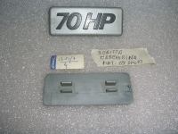 Scritta ''70 HP'' Mascherina Fiat 127 Sport