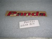 Scritta Posteriore Rossa '' Panda'' Fiat Panda 03'