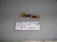 Scritta Laterale Cromata '' 16.V'' Fiat Stilo-Fiat Punto 03'-Fiat Doblò