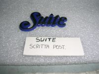 Scritta Posteriore Cromata '' Suite''