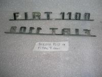 Scritta Posteriore In Ferro Fiat 1100