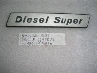 Scritta Posteriore In Ferro Fiat 131