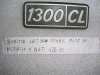 Scritta Laterale Prafango Laterale In Metallo Fiat 128