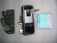 Maniglia Anteriore Destra Con Chiave In Plastica Nera Fiat Argenta 