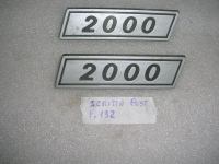 Scritta Posteriore 2000 (Per  Fiat 132)