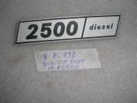 Scritta Posteriore 2500 Diesel (in Ferro, Per Fiat 132)