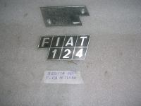 Scritta Posteriore In Ferro Fiat 124