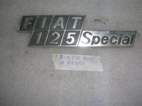 Scritta Posteriore In ferro Fiat 125 Special 