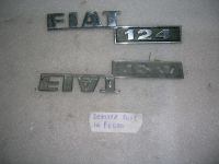 Scritta Posteriore In Ferro Fiat 124