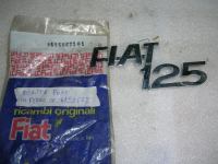 Scritta Posteriore In Ferro Fiat 125