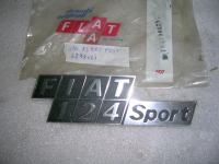 Scritta Posteriore In Ferro Fiat 125