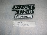 Scritta Posteriore In Plastica Fiat 126 Personal