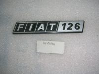 Scritta Posteriore In Ferro Fiat 126