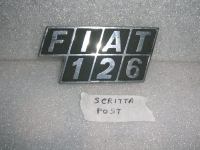 Scritta Posteriore Fiat 126