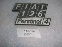 Scritta Posteriore Fiat 126 Personal 4 In ferro