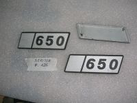 Scritta Posteriore 650 Fiat 126 In Ferro