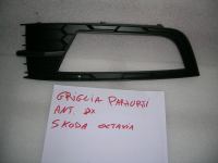 Griglia Paraurti Anteriore Destra Con Sede Fendinebbia Skoda Octavia 2013-2016