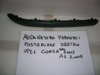 Modanatura Paraurti Posteriore Destra Nera Opel Corsa C Dal 2003 Al 2005