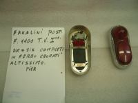 Fanalini Posteriore Destro=Sinistro Completi In Ferro Cromati Altissimo  Fiat 1.100 T.V. 1Prima Serie 