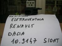 Resistore Elettroventola  Renault Clio'012  Dacia Dokker 