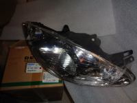 Proiettore Sinistro Con Parabola Cromata Peugeot 1007 Dal 2005 